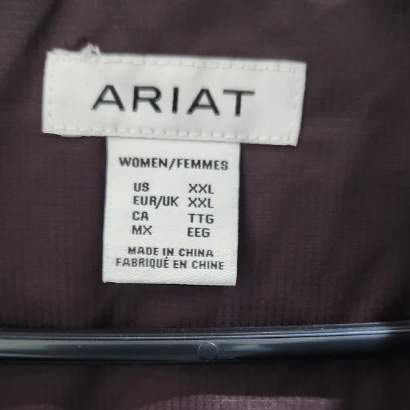 Ariat Women's Brown Quilted Vest - Picture 4 of 9